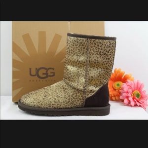 Metallic Leopard Print Uggs